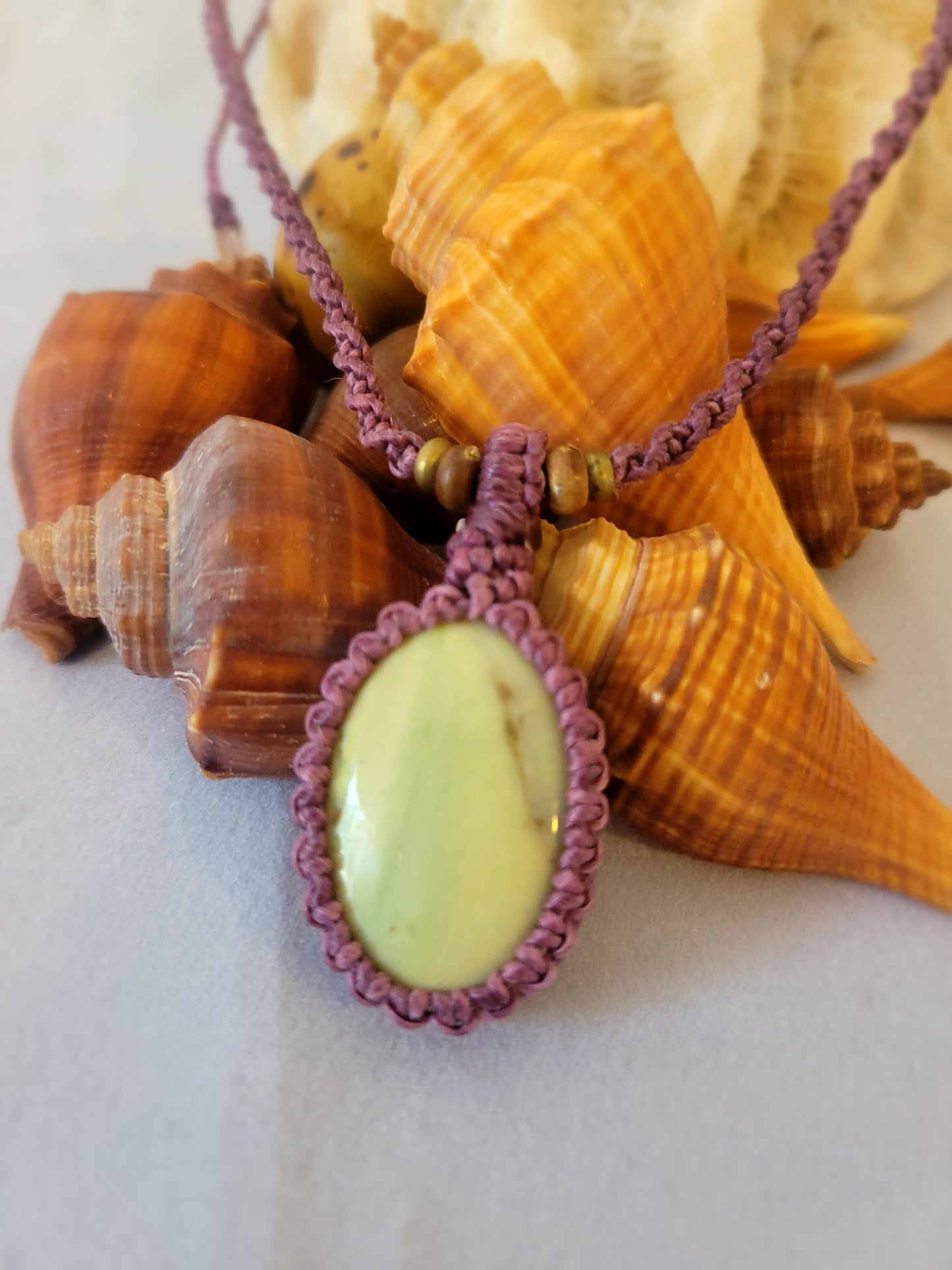 Verdant Tranquility: Green Jasper Pendant Charm Necklace