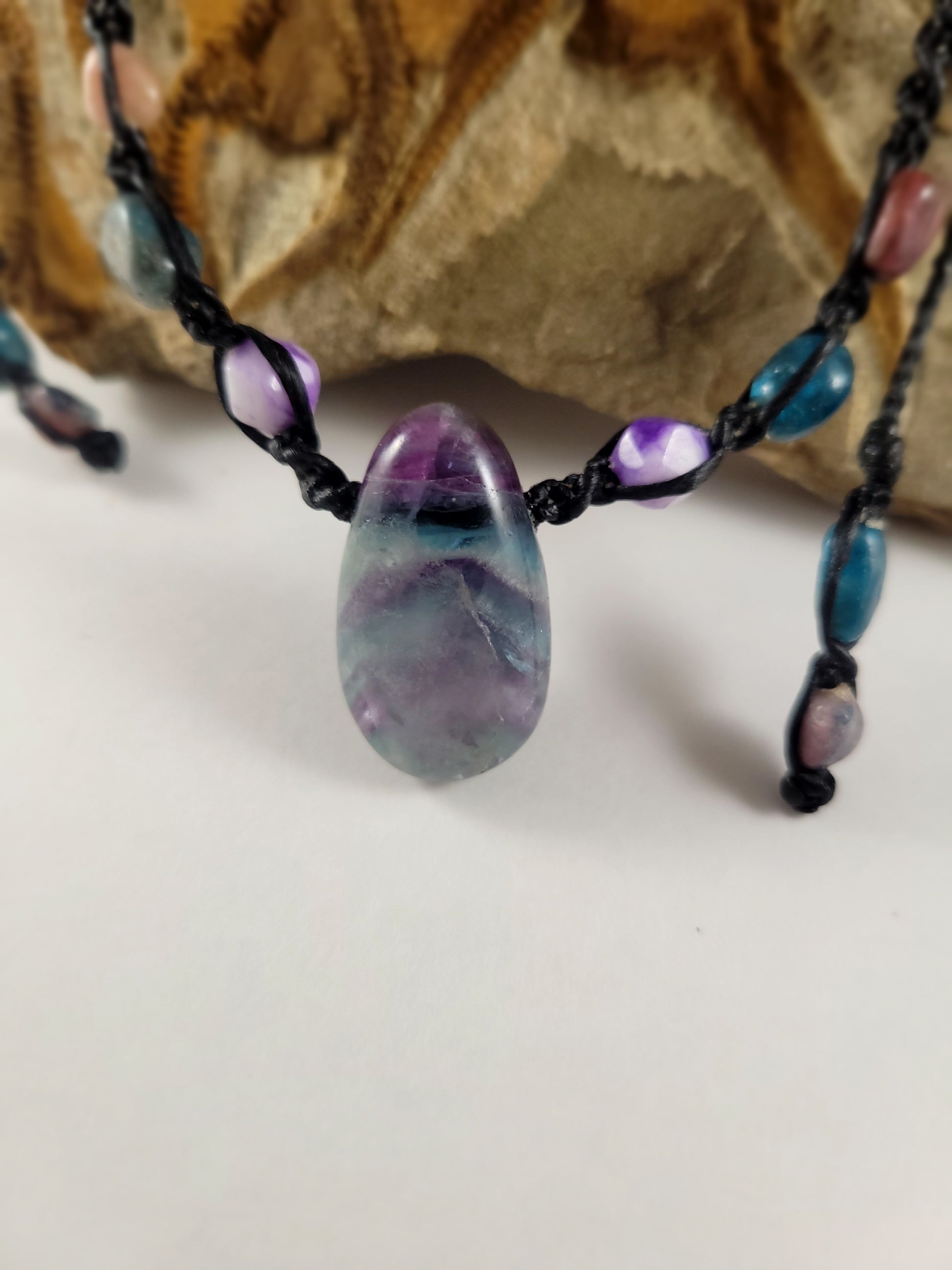 Fluorite Pendant Necklace