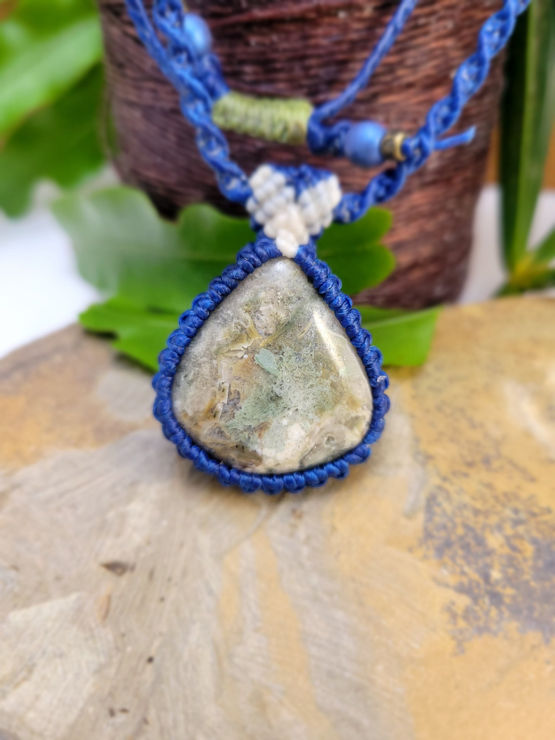 Jasper Pendant Necklace