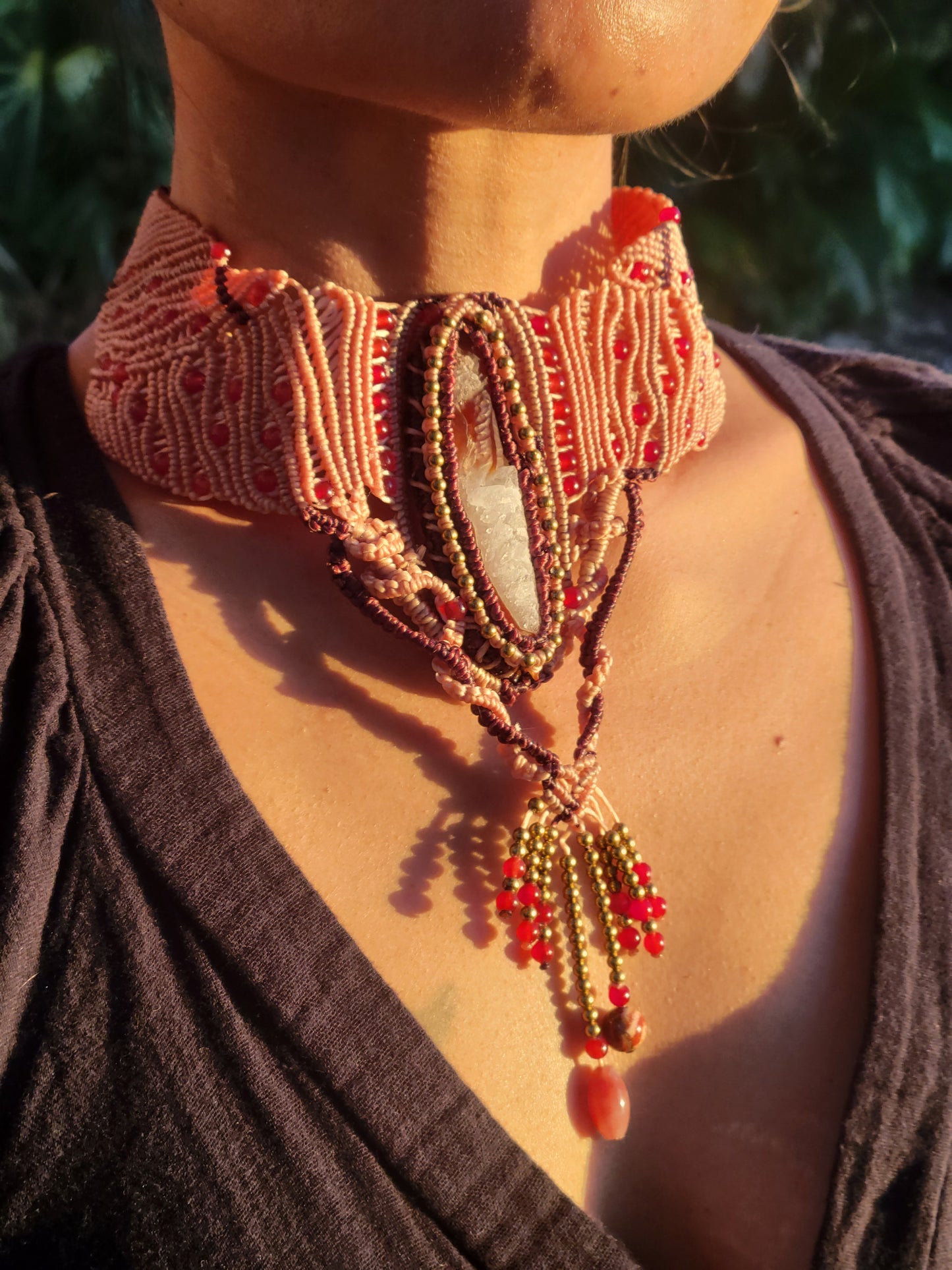 Sardonyx Red Agate crystal