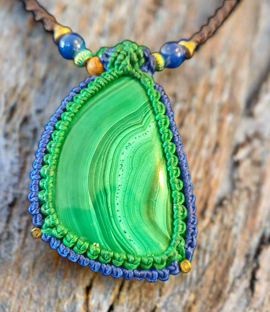 Banded Malachite pendant