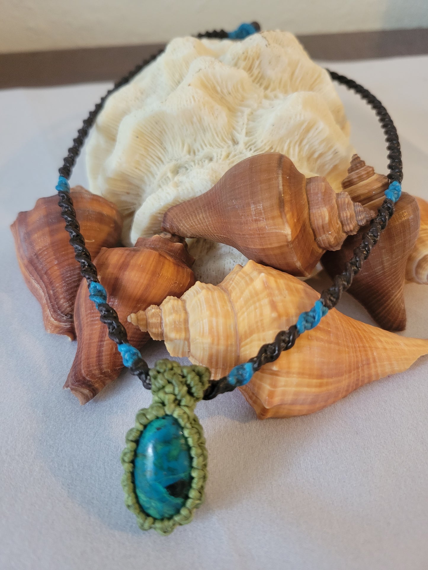 Ethereal Embrace Chrysocolla Pendant