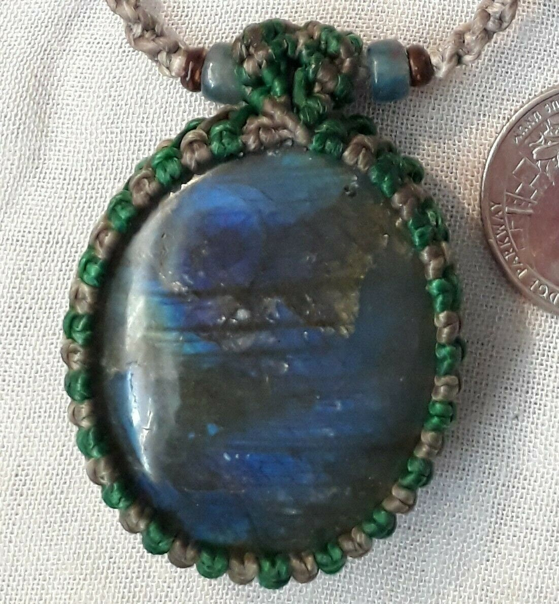 Labradorite Crystal Pendant Necklace