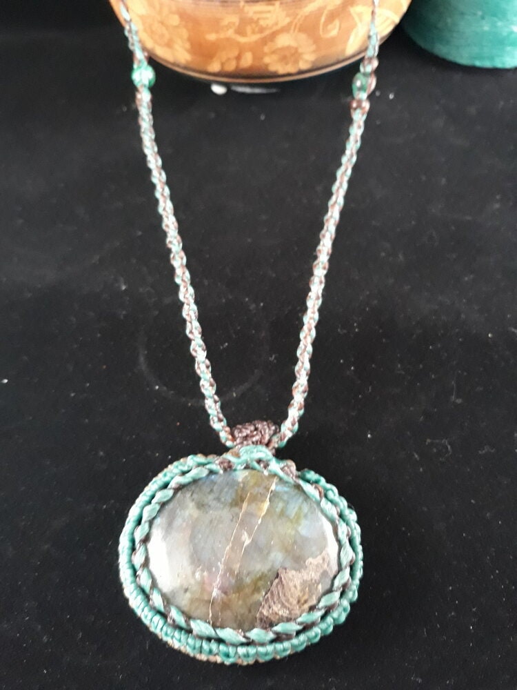 Labradorite Pendant Necklace (reversible)